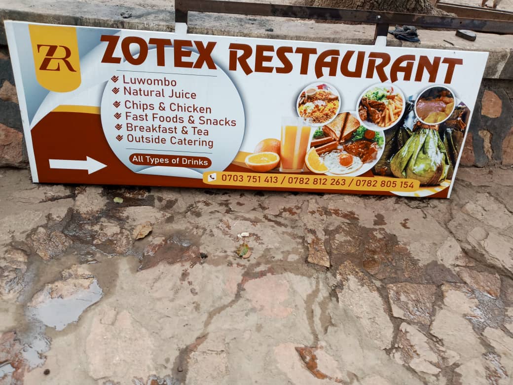 Zotex agent banking outlet showing Centenary CenteAgent and mobile money signage